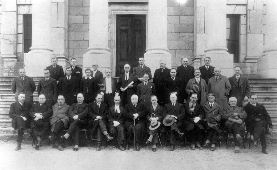 Les membres de la Chambre d'assemblée de Terre-Neuve en 1933